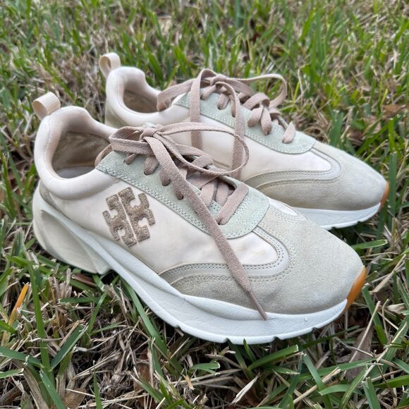 Tory Burch Good Luck Trainers Sneakers Size 10 - Picture 3 of 12